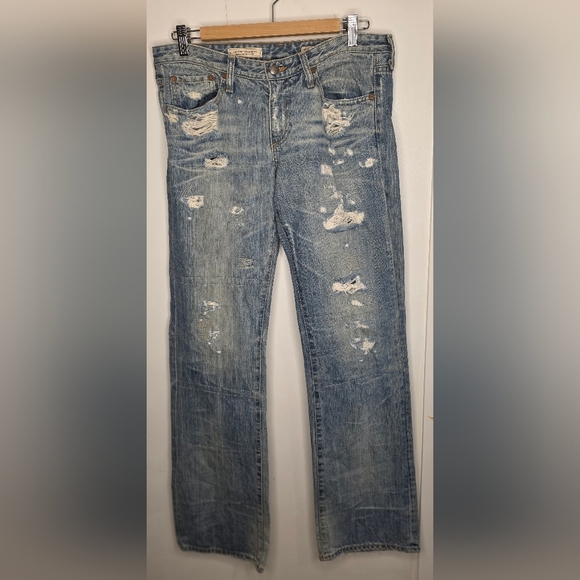 Adriana Goldschmeid Women's Distressed Slim Straight Leg Jeans, Waist 31 - Picture 3 of 16